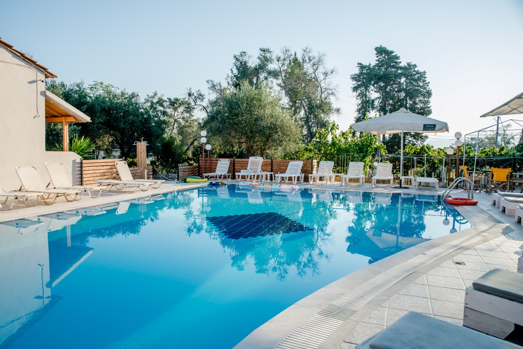Swimming pool, Kalypso Studios, Kavos Corfu